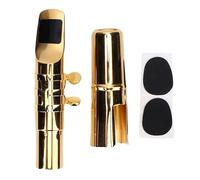 OVAQUIXI Porte-parole de Saxophone Ténor, Porte-parole en Laiton BB Sax avec Capuchon et Accessoires de Jeu amélioré pour les Professionnels du Sax et les Débutants 5#