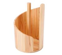 OVAQUIXI Porte-Serviettes en Papier Bois Support de Comptoir en Bois Composite Fait Main Design Vertical Ouvert pour Arrachage Facile à Une Main dans Cuisine Salle de Bain (Style 1)
