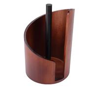 OVAQUIXI Porte-Serviettes en Papier Bois Support de Comptoir en Bois Composite Fait Main Design Vertical Ouvert pour Arrachage Facile à Une Main dans Cuisine Salle de Bain (Style 2)