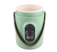 OVAQUIXI Pot électrique Portable 500W, Mini Cuiseur de Voyage 800ml, Cuiseur à Riz Multifonctionnel avec Maintien Automatique au Chaud, pour Camping, Bureau, Hôtel (Prise UE 220V)