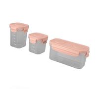 OVAQUIXI Pots de Nourriture pour bébé de qualité Alimentaire, Blocs de Glace Efficaces, Récipients Micro-ondables pour Bébés, Bonnes Habitudes Alimentaires pour les Parents Occupés à la Maison (PINK)