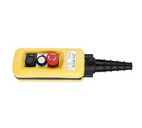 OVAQUIXI Poussée de Levage, Plastique ABS avec Arrêt d'urgence, Double Commande pour Palan à Grue, sans Danger pour les équipements de Levage Industriels