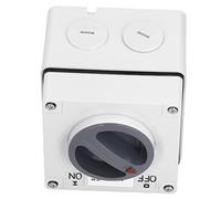 OVAQUIXI Prise de Commutateur Extérieure Ignifuge PC Interrupteur d'isolation 500 V 3P32A IP66 Verrouillable Impact scellé pour Ateliers Garages Contrôle de Puissance Extérieure (3P10A)