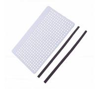 OVAQUIXI Protège Écumoire Piscine PVC Durable pour Piscine Hors Sol | Intercepte Feuilles et Cheveux, Blanc Élégant