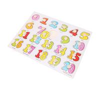 OVAQUIXI Puzzle en Bois à Bouton Cognitif, Jouet de Jeu éducatif à Poignée, Bois Poli Lisse, Planche Assortie d'animaux, Coordination œil-Main et Pensée Spatiale pour Les Tout-Petits Garçons Filles