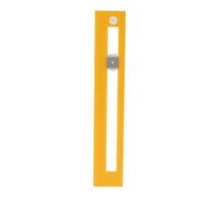 OVAQUIXI Rapporteur Compas 2 en 1, Règle avec échelle Transparente de 15 Cm, Outil de Mesure Précis pour le Dessin étudiant (YELLOW)