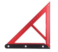 OVAQUIXI Règle d'angle Règle de Travail du Bois en Alliage d'aluminium Guide Rectangulaire 'incrément de 5 Degrés 6 Pouces pour les Menuisiers et les Charpentiers Mesurant le Marquage de
