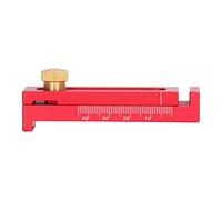 OVAQUIXI Règle de Mesure de Profondeur en Alliage D'aluminium Durable pour une Mesure Précise des Joints de Scie Rouge et or pour les Amateurs de Travail du Bois (T2)