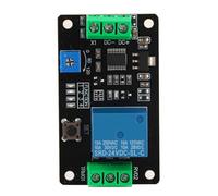 OVAQUIXI Relais de Minuterie Efficace, Retard Réglable, Fonction D'arrêt, Interrupteur Horaire pour Domotique, DC 5V/12V/24V (DC24V)