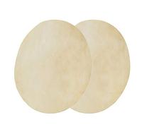 OVAQUIXI Remplacement de la Tête de Tambour, Peau de Mouton Durable, Son Clair et Constant pour les Tambours Bongo, Ensemble de 2 Pièces (8,5 pouces)