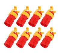 OVAQUIXI Rivets de Support de Vis, Manchon de Fixation de Vis ABS 10 Pièces 4x1.5cm pour le Travail du Bois, Pince à Angle Droit, Pince d'armoire, Accessoires d'outils pour Charpentiers