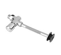 OVAQUIXI Robinet de Chasse D'urinoir de Type Bouton-poussoir Manuel avec Finition Chromée en Alliage de Zinc Massif pour Lavabo de Salle de Bain, Connexion de Sortie 1/2"