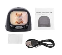 OVAQUIXI Robot de Tableau de Bord de Voiture AI, Compagnon Intelligent pour Enfants, Surveillance de L'état de la Voiture en Temps Réel pour Les Voyages en Famille (Black)