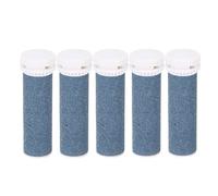 OVAQUIXI Rouleaux Bleus Extra Grossiers 5 Pièces, Rouleaux de Remplacement pour Limes à Pieds, Recharges pour Enlever la Peau Dure, pour les Soins des Pieds