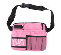 OVAQUIXI Sac Banane D'infirmière, Pochette de Taille d'allaitement Multi-Compartiments avec Ceinture et Fenêtre D'identification Transparente, pour Infirmières Médecins étudiants en