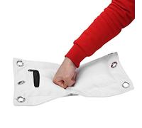 OVAQUIXI Sac de Sable en Toile Wing Chun pour Entraînement de Boxe Muay Thai, Grande Taille, Robuste, pour étudiants de Kung Fu, Beige Clair (Petit)