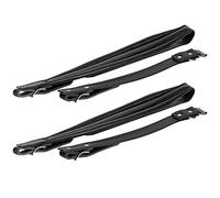 OVAQUIXI Sangles D'accordéon en Cuir PU de qualité Supérieure, Ensemble D'épaules Réglables et Confortables pour Accordéons Basses de 16 à 120, 2 Pièces (BLACK)