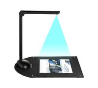 OVAQUIXI Scanner de Livres de Documents Haute Définition 5MP avec Lumière LED, Scanner Caméra Taille A4 Portable pour Le Bureau, la Classe, la Bibliothèque, Le Port USB PDR PDF, JPEG, GIF, BMP (H3)