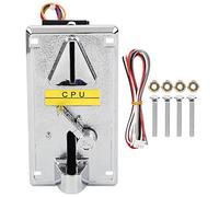 OVAQUIXI Sélecteur de Pièces de Machine à Flipper d', Accepteur Comparatif de Contrôle de Programme CPU avec Panneau de Galvanoplastie, Interface 4P, Couvercle Rabattable pour Utilisation de