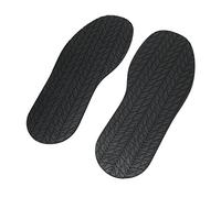 OVAQUIXI Semelles Complètes, Semelle en Caoutchouc, de Réparation de Chaussures Antidérapante 12,7 Pouces X 4,9 Pouces pour une Utilisation Extérieure et Intérieure (BLACK)