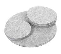 OVAQUIXI Séparateurs de Plaques en Feutre, Tampons Séparateurs de Poêles avec Matériau en Feutre Doux Antidérapant pour Protéger le Stockage de la Vaisselle Chinoise 9.8 5.9 4.5 Pouces (GREY)