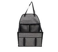 OVAQUIXI Siège Auto pour Chien, Cage de Transport Pliable et Imperméable avec Filet Respirant, pour Les Voyages, Les Excursions et Une Utilisation Intérieure ou extérieure. (Gris Clair)