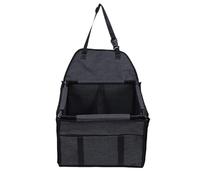 OVAQUIXI Siège Auto pour Chien, Cage de Transport Pliable et Imperméable avec Filet Respirant, pour Les Voyages, Les Excursions et Une Utilisation Intérieure ou extérieure. (Noir Gris)