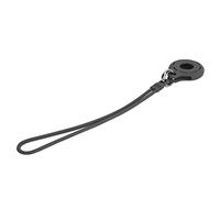 OVAQUIXI Silicone Locator Protective Sleeve, Anti-Lost White (Black) | Passage ScratchSignal, dragonne en silicone, boucle, transport de voyage, utilisation quotidienne