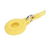 OVAQUIXI Silicone Locator Protective Sleeve, Anti-Lost White (Yellow) | Passage ScratchSignal, dragonne en silicone, boucle, transport de voyage, utilisation quotidienne