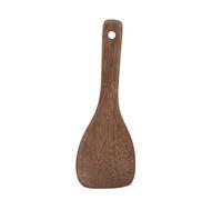 OVAQUIXI Spatule en Bois, Outil de Cuisine avec Poignée de Protection Thermique, pour Poêle, Rôtir, Faire des Gâteaux et du Riz Frit (Demi-cercle)