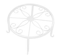 OVAQUIXI Support à Plantes sur Pied en Fer Robuste, Résistant à la Rouille, avec Plateau épais et Structure Stable sur 4 côtés. Idéal pour le Jardin, le Balcon, la Terrasse et le salon. (Petite)
