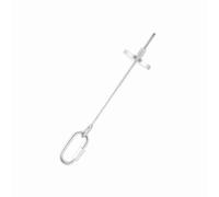 OVAQUIXI Support de Bâton de Nourriture pour Perroquets, Fruits et Légumes en Acier Inoxydable, Jouet pour Oiseaux avec Surface Lisse Antirouille pour L'alimentation des Perroquets et (Petite)