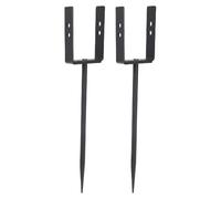 OVAQUIXI Support de des Versions de Pluie, 2 Pcs Iron Rain Rainwater Down Spout Réglage Flexible Réglage de 2 à 4 Pouces pour le Support du Tuyau