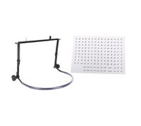 OVAQUIXI Support D'harmonica, Support D'angle Réglable en Acier en Alliage pour 10 Trous 24 Trous Harmonicas Noir