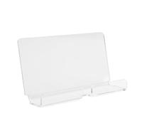 OVAQUIXI Support Mural pour Tablette Support Mural pour Tablette en Acrylique Paquet de 2 avec Trou 3,4 X 9,4 X 18 Cm de Téléphone Transparent pour Salle de Bain Cuisine Chambre Utilisateurs de