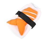 OVAQUIXI Sushi Chef Costume pour Animaux de Compagnie Kimono Vêtements pour Chiens pour Petits Chiens avec Un Design de Cosplay Drôle pour Les Défilés de Fêtes (L)