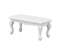 OVAQUIXI Table Basse Dollhouse, Miniature en Bois Massif à L’échelle 1:12 | Dessus ondulé, Pieds Incurvés, S'adapte aux Pièces Standard, Réorganisation Légère, pour les Amateurs de Maisons de Poupées