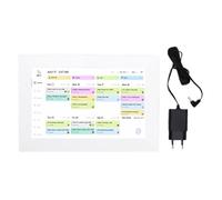 OVAQUIXI Tableau des Tâches du Calendrier Numérique de 10,1 Pouces avec | Écran IPS 1280 X 800, Contrôle à Distance des Applications, Système de Tâches de Récompense, Prévisions Météorologiques,
