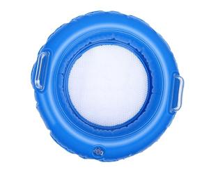 OVAQUIXI Tamis de Sable Gonflable Pliable, Tamis à Double Couche avec Poignées Souples et Pompe, pour la Découverte de Trésors sur la Plage