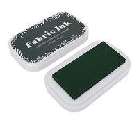 OVAQUIXI Tampon Encreur éponge, Encre de Tampon Lavable avec Motif Clair sur Papier Tissu Bois, pour Tampons en Caoutchouc Bricolage (BD-263 vert forêt)