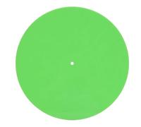 OVAQUIXI Tapis de Platine en Acrylique, Tapis de Plateau de Tourne-disque de 12 Pouces pour une qualité Sonore Plus Claire et une Réponse des Basses Plus Serrée, avec Conception (GREEN)