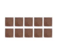 OVAQUIXI Tapis de Sol Emboîtable en Peluche Empêchant Le Glissement pour la Chambre à Coucher, 10 Dalles de Moquette épaisses Emboîtables, Adaptées aux Crèches, Fabriquées à Partir de Mousse EVA et