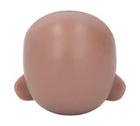 OVAQUIXI Tête de Poupée Vierge 1/12, Tête de Poupée Articulée Amovible pour Le Maquillage DIY, Petit Portable Léger, avec Matériau de Ciment Plastique pour Le Remplacement (Café)