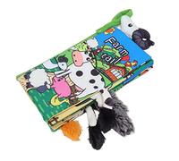 OVAQUIXI Toys de Livre Premium-Kleinkind -Fabric Book avec Un Sujet de Bande, Project Baby Books for Babies Children, Divertissant Enseignement pour Le Développement du Cerveau (Animaux de Ferme)
