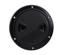 OVAQUIXI Trappe d'accès au Pont Marin Trappe de Bateau Ronde en Plastique ABS 6 Pouces Surface Antidérapante Joint Torique Ouverture à 180 Degrés Couvercle Amovible pour Bateau Yacht RV Camion