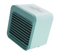 OVAQUIXI Ventilateur Brumisateur Portable, Rechargeable par USB, alimenté par une Batterie de 5000 MAh et doté D'un Réservoir D'eau de 200 Ml, Idéal pour le Camping en Extérieur et le (GREEN)