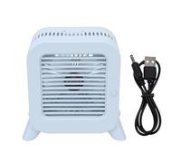 OVAQUIXI Ventilateur de Refroidissement D'air de Bureau, Ventilateur de Climatiseur Portable Rechargeable par USB avec Bloc de Glace pour le Refroidissement et L'humidification, pour