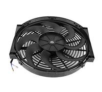OVAQUIXI Ventilateur de Refroidissement de Radiateur électrique 14 Po 12 | Matériau ABS,Puissance 12V 90W,Compatibilité Universelle Véhicule,Usage Condenseur A,C,Installation Grille Avant,Accessoire