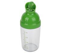OVAQUIXI Verbe à Salade avec un Couvercle de 200 Ml de Bouteille de Fugging D'agitateur BPA pour Vinaigre, 1 Main, Cuisine, Lave-vaisselle en Toute sécurité (GREEN)