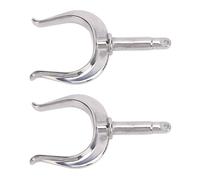 OVAQUIXI Verrou de Rame de Bateau 2 Pièces, Cadenas Robuste en Acier Inoxydable pour Kayaks, Arbre de 1/2 Pouces avec Trous Pré-percés pour Une Installation Facile